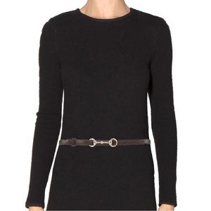 Brown Gucci Horsebit Leather Belt